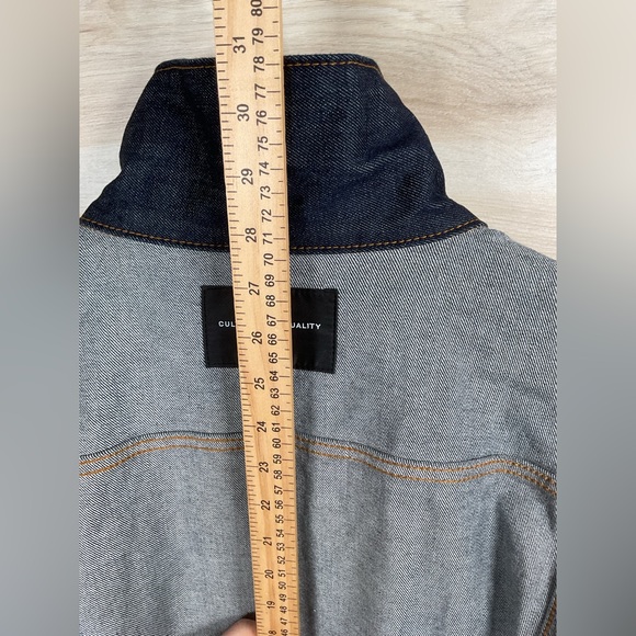 Cult of Individuality Men's XL Dense Contrast Stitch Denim Jacket - Picture 13 of 16